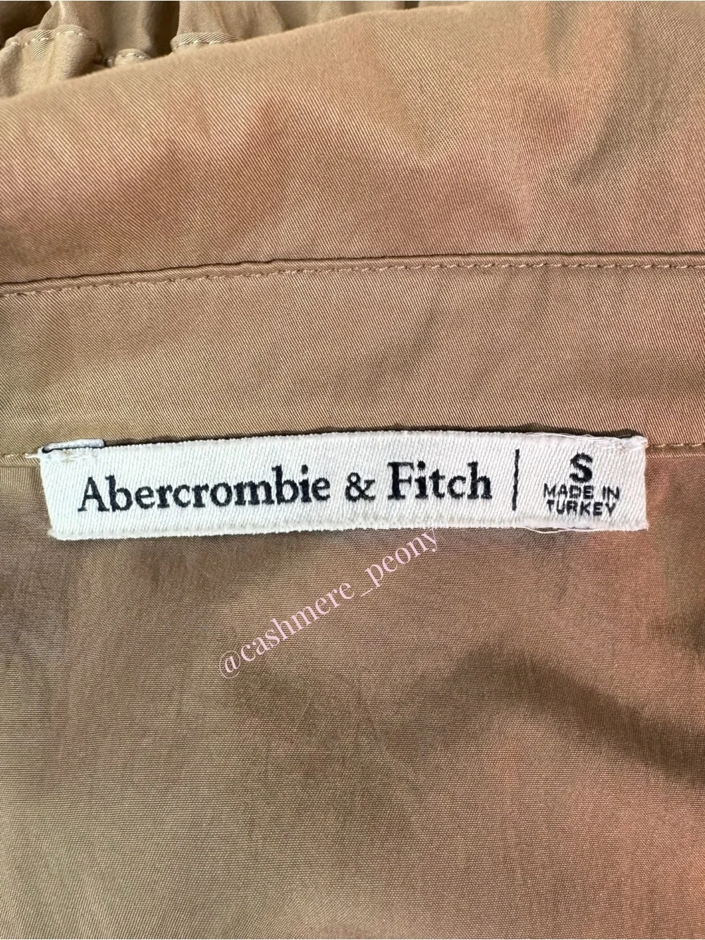 Abercrombie & Fitch Khaki Utility Safari Maxi Shirt Dress Small